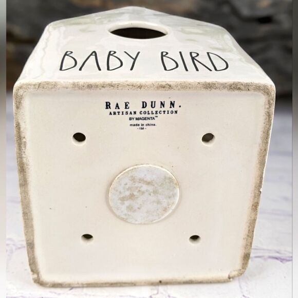 Rae Dunn BABY BIRD Ceramic Birdhouse - Picture 5 of 10